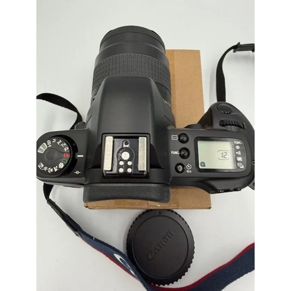 Canon EOS G 35mm SLR Film Camera #1456 with 35-80mm III zoom lens tested Vintage